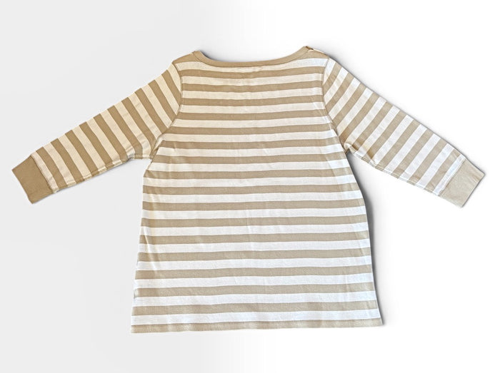 Jones New York Preowned great condition Size 1X Beige/white Top