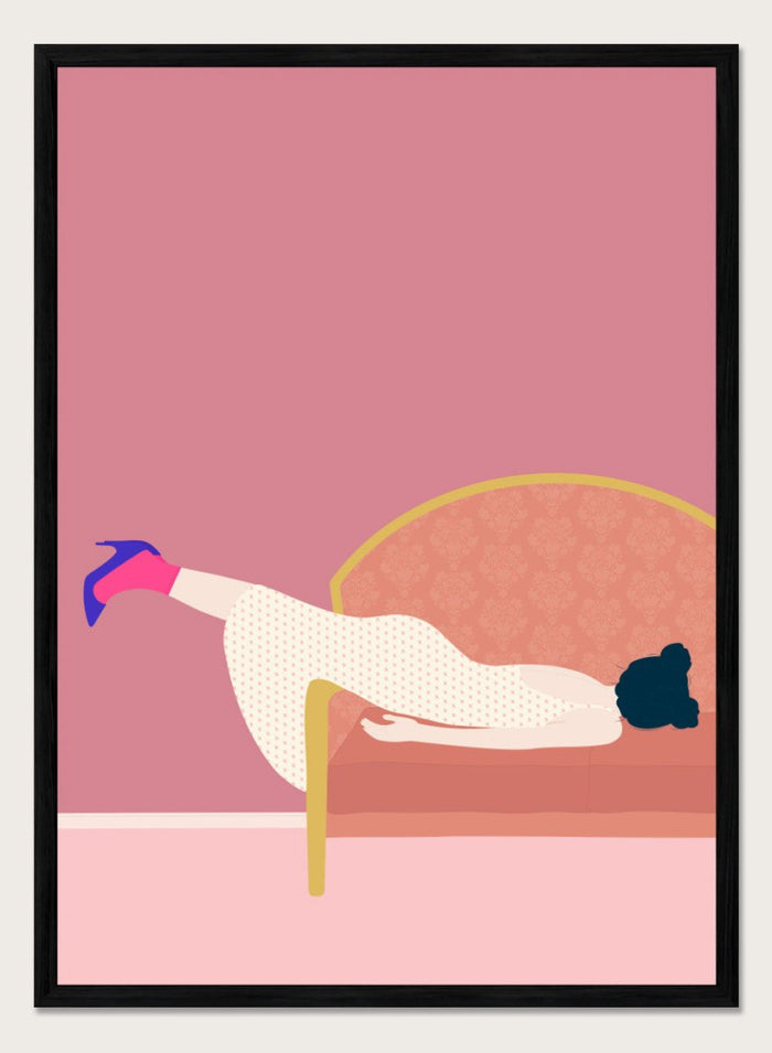 A4/8x12 inches (Framing Available) / Black Wood Frame