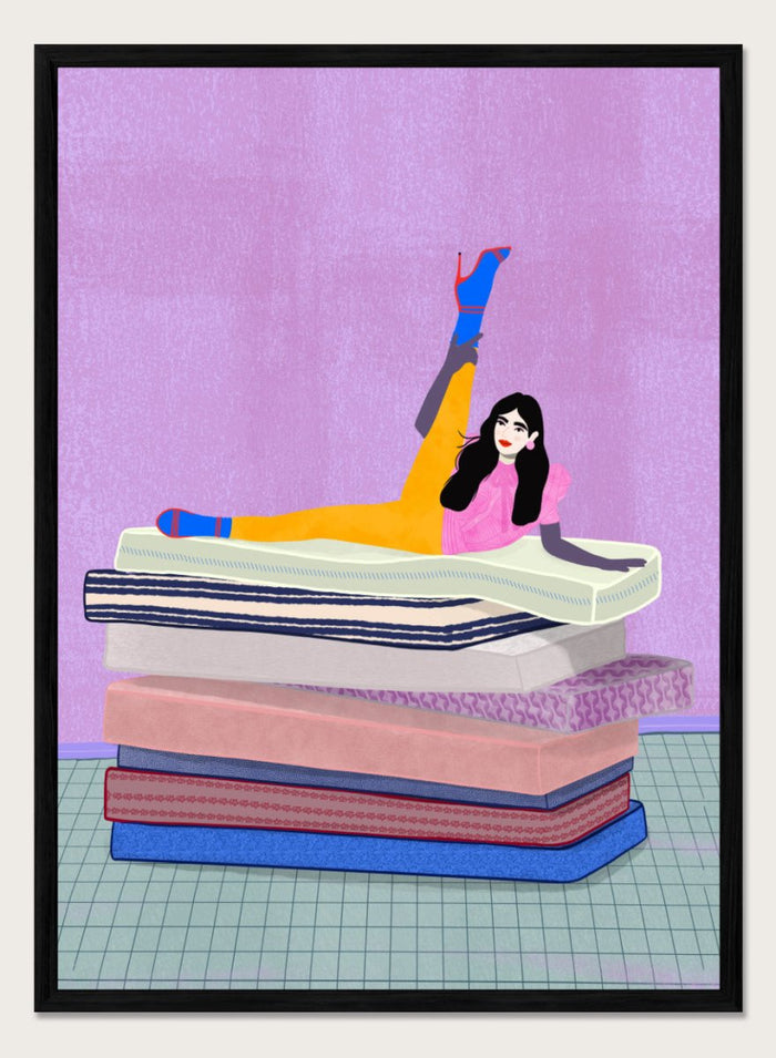 12x16 inches/30x40cm (Framing Available) / Black Wood Frame