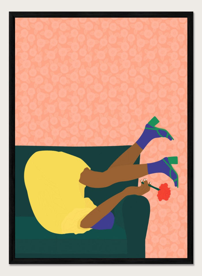 12x16 inches/30x40cm (Framing Available) / Black Wood Frame
