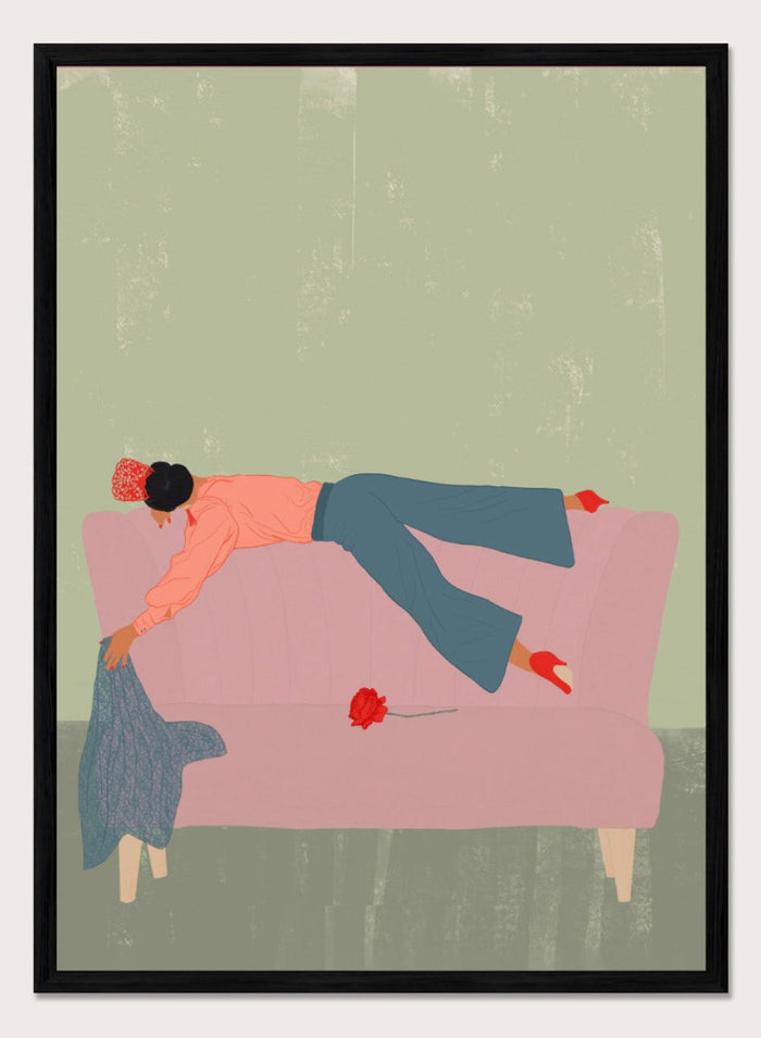 12x16 inches/30x40cm (Framing Available) / Black Wood Frame