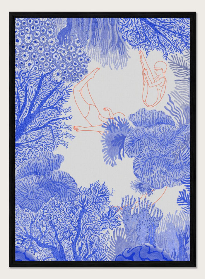 12x16 inches/30x40cm (Framing Available) / Black Wood Frame