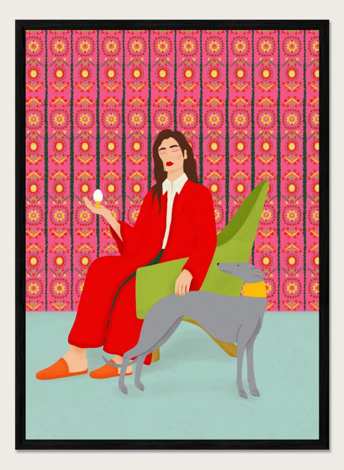 12x16 inches/30x40cm (Framing Available) / Black Wood Frame