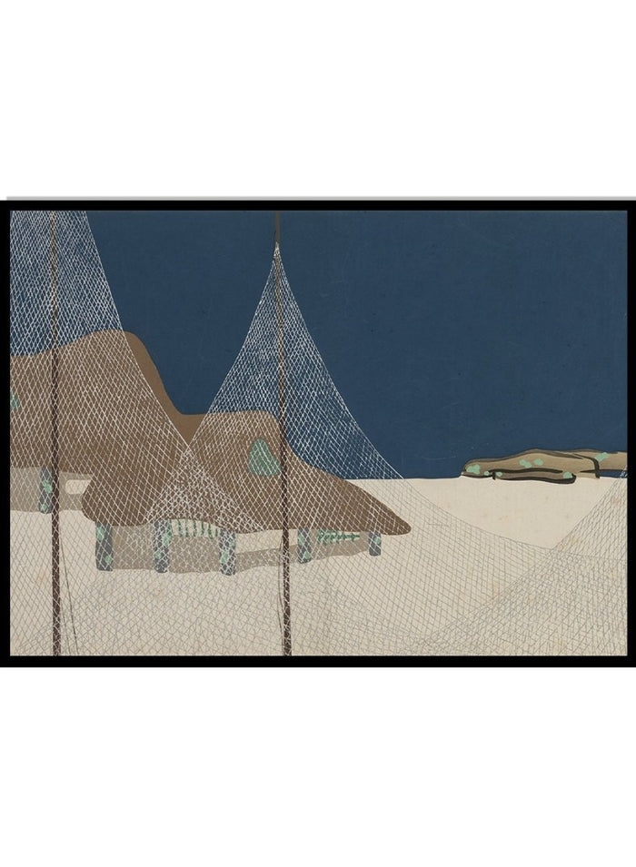 Kamisaka Sekka "Fishing Village" Art Print (Copy)_Sugar & Canvas_Kamisaka Sekka