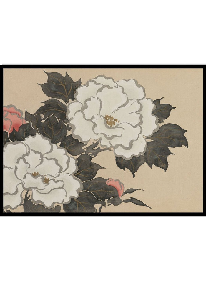 Kamisaka Sekka "Peonies" Art Print_Sugar & Canvas_Kamisaka Sekka