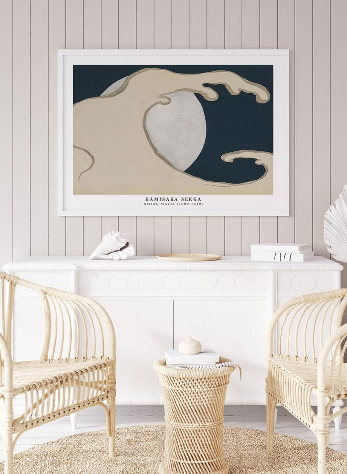 Kamisaka Sekka "Rising Waves" Art Print_Sugar & Canvas_Kamisaka Sekka