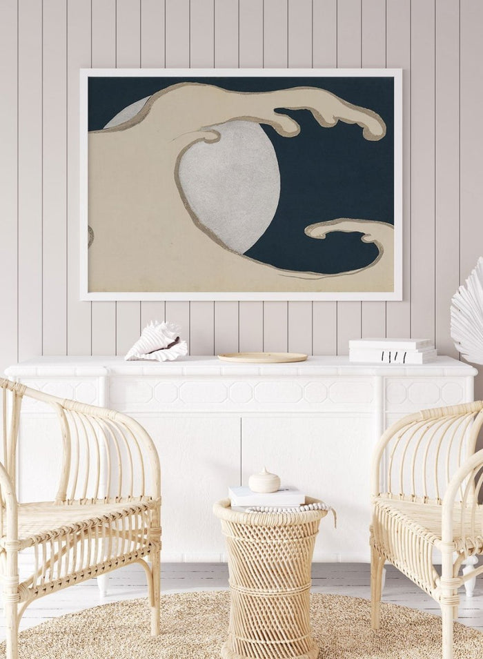 Kamisaka Sekka "Rising Waves" Art Print_Sugar & Canvas_Kamisaka Sekka
