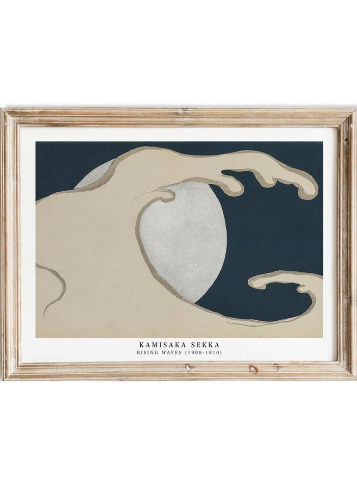 Kamisaka Sekka "Rising Waves" Art Print_Sugar & Canvas_Kamisaka Sekka