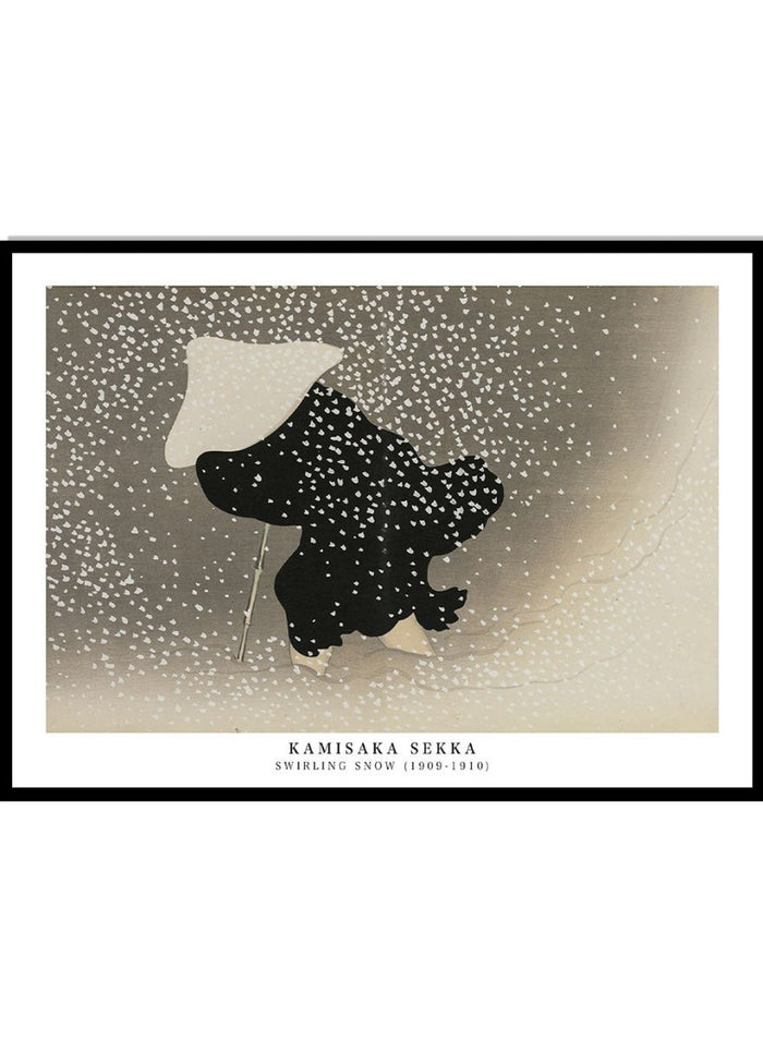 Kamisaka Sekka "Swirling Snow" Art Print_Sugar & Canvas_Kamisaka Sekka