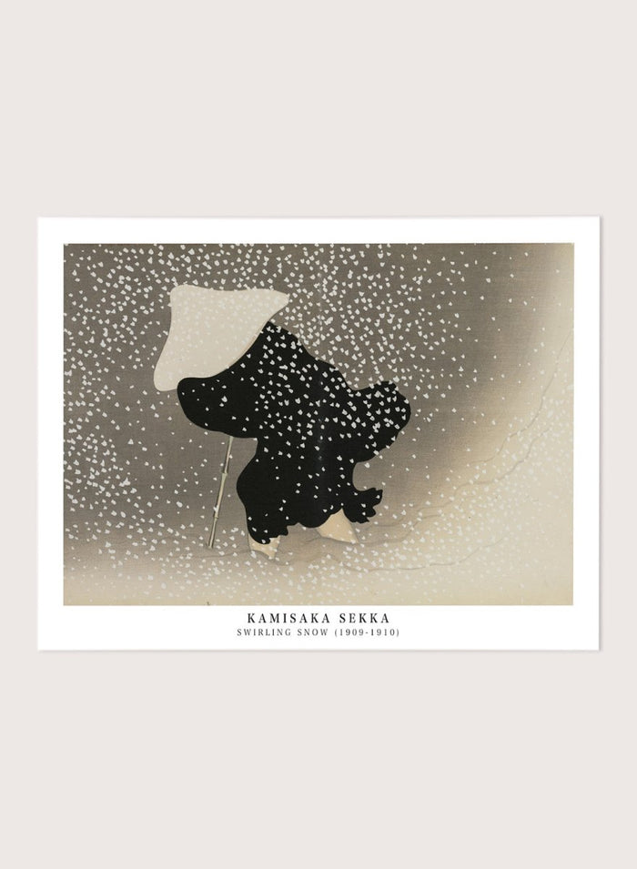 Kamisaka Sekka "Swirling Snow" Art Print_Sugar & Canvas_Kamisaka Sekka
