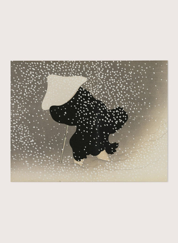 Kamisaka Sekka "Swirling Snow" Art Print_Sugar & Canvas_Kamisaka Sekka
