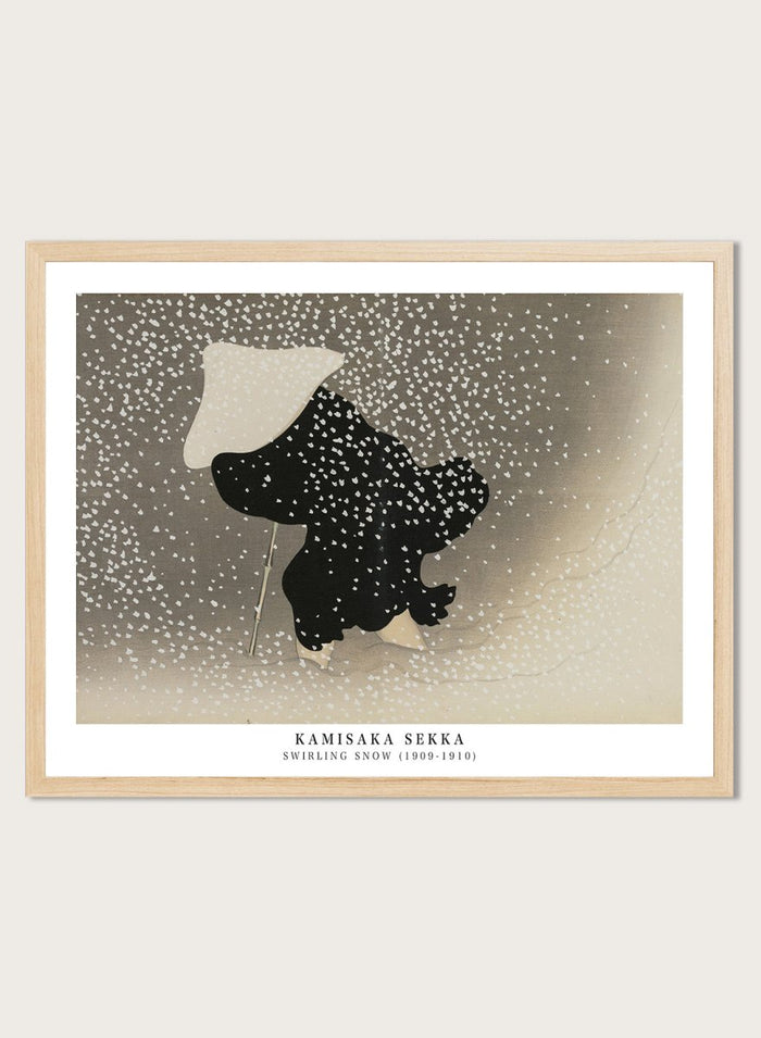 Kamisaka Sekka "Swirling Snow" Art Print_Sugar & Canvas_Kamisaka Sekka