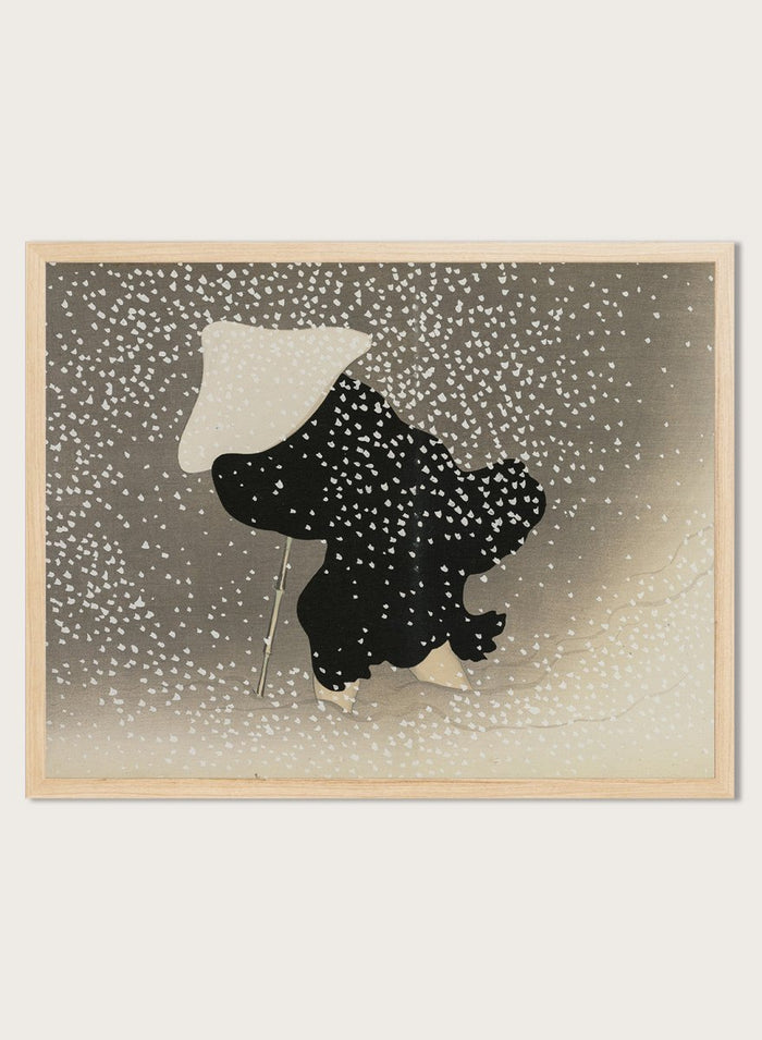 Kamisaka Sekka "Swirling Snow" Art Print_Sugar & Canvas_Kamisaka Sekka
