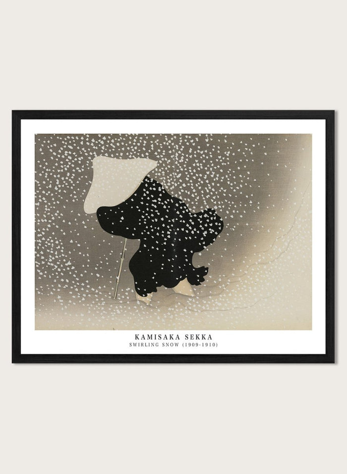 Kamisaka Sekka "Swirling Snow" Art Print_Sugar & Canvas_Kamisaka Sekka
