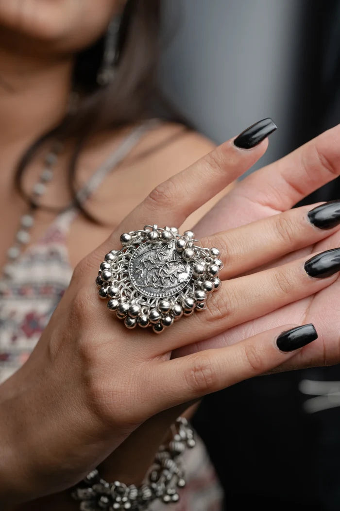 Kamya Ghungroo Free Size, Adjustable Ring