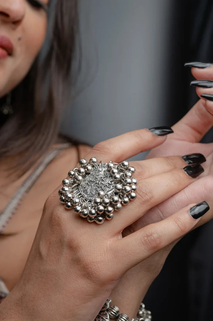 Kamya Ghungroo Free Size, Adjustable Ring