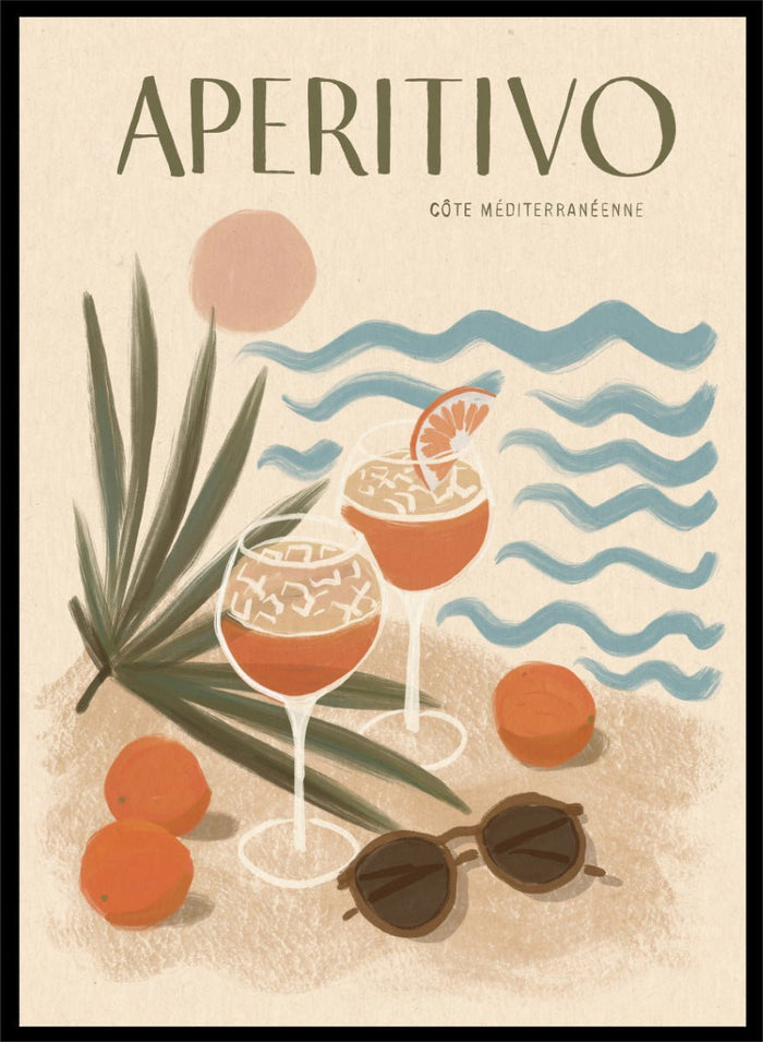 Katarzyna Gąsiorowska - Aperitivo Beach Day Art Print_Sugar & Canvas_Katarzyna Gąsiorowska