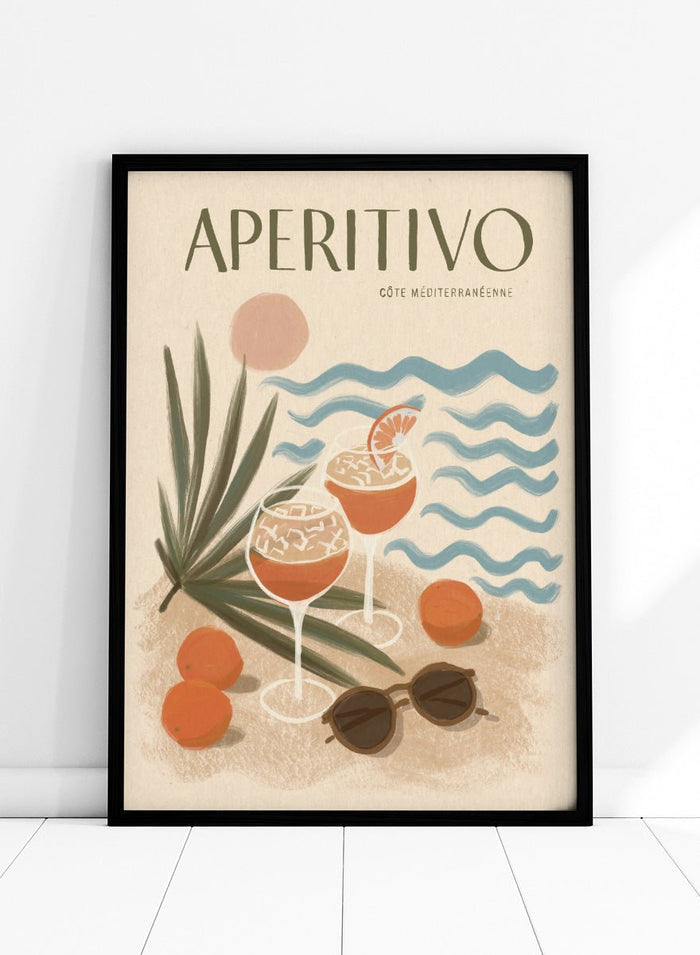 Katarzyna Gąsiorowska - Aperitivo Beach Day Art Print_Sugar & Canvas_Katarzyna Gąsiorowska