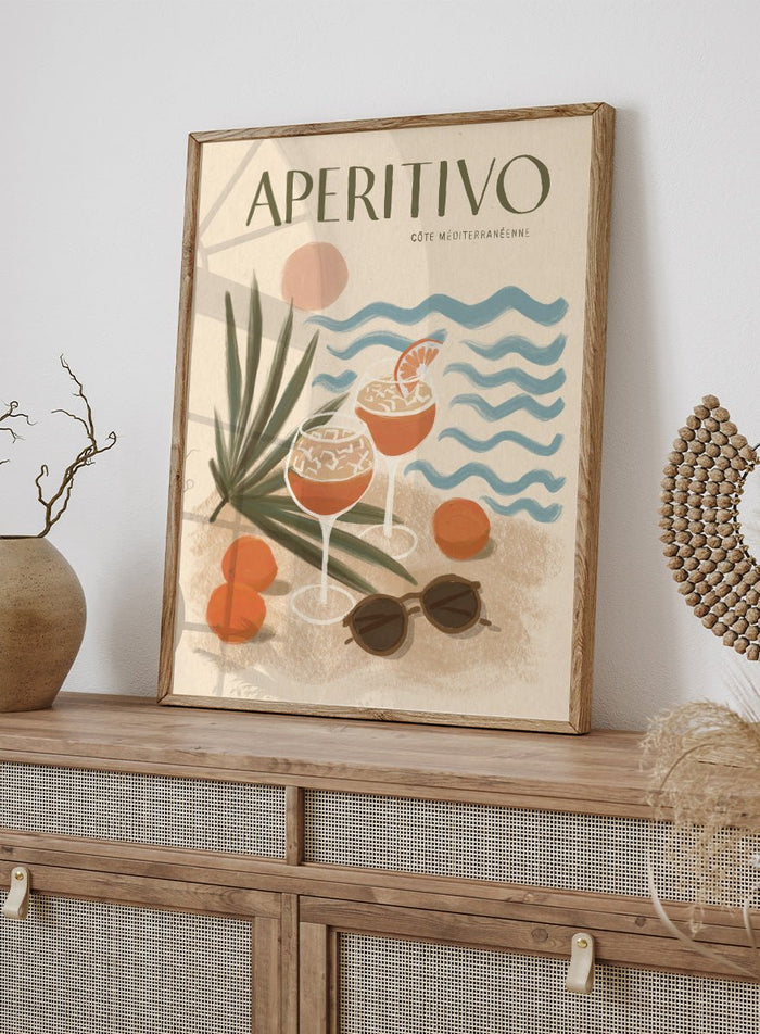 Katarzyna Gąsiorowska - Aperitivo Beach Day Art Print_Sugar & Canvas_Katarzyna Gąsiorowska