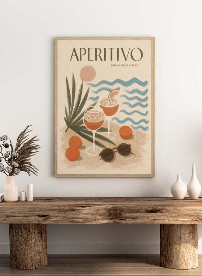 Katarzyna Gąsiorowska - Aperitivo Beach Day Art Print_Sugar & Canvas_Katarzyna Gąsiorowska