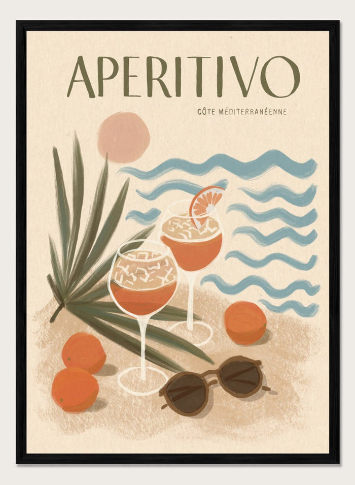 Katarzyna Gąsiorowska - Aperitivo Beach Day Art Print_Sugar & Canvas_Katarzyna Gąsiorowska
