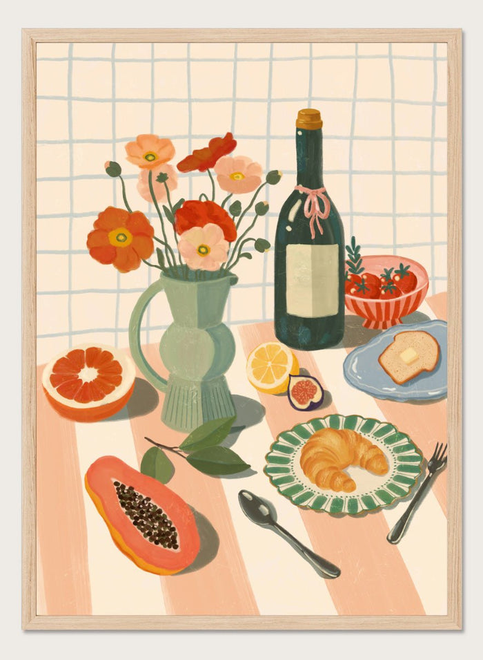Katarzyna Gąsiorowska - Colorful Breakfast Still Life Art Print_Sugar & Canvas_Katarzyna Gąsiorowska