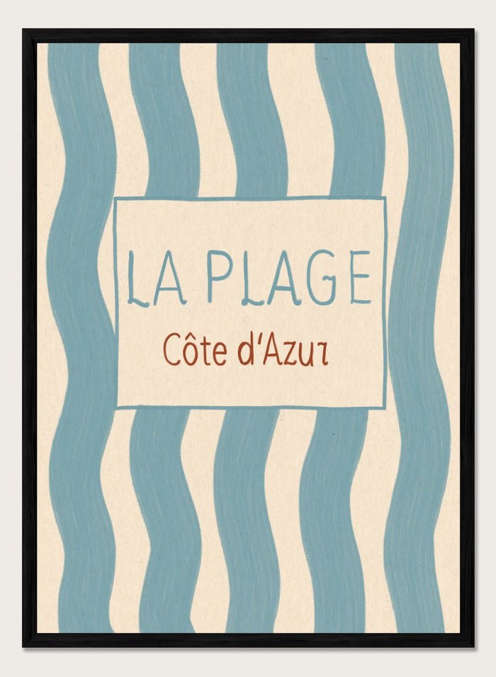 Katarzyna Gąsiorowska - Côte d'Azur Beach Stripes Art Print_Sugar & Canvas_Katarzyna Gąsiorowska