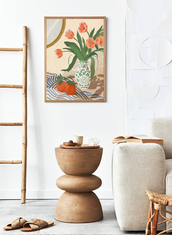 Katarzyna Gąsiorowska - Fresh Tulips and Oranges Art Print_Sugar & Canvas_Katarzyna Gąsiorowska