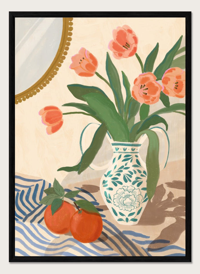 Katarzyna Gąsiorowska - Fresh Tulips and Oranges Art Print_Sugar & Canvas_Katarzyna Gąsiorowska