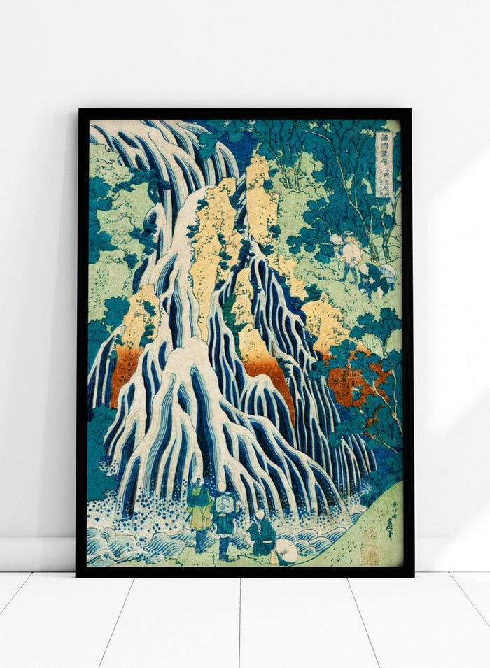Katsushika Hokusai Kirifuri Waterfall at Kurokami Mountain Art Print_Sugar & Canvas_Katsushika Hokusai