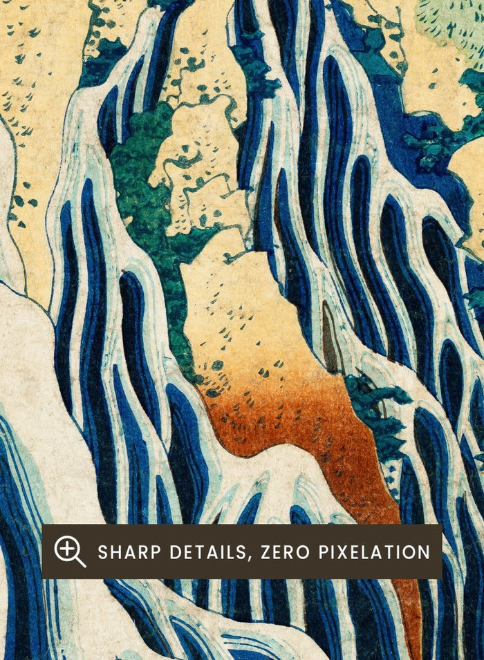 Katsushika Hokusai Kirifuri Waterfall at Kurokami Mountain Art Print_Sugar & Canvas_Katsushika Hokusai