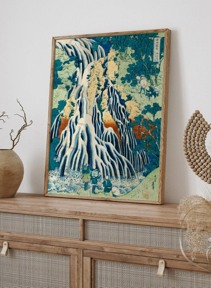 Katsushika Hokusai Kirifuri Waterfall at Kurokami Mountain Art Print_Sugar & Canvas_Katsushika Hokusai