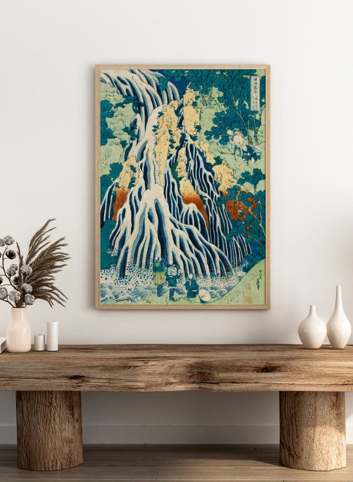 Katsushika Hokusai Kirifuri Waterfall at Kurokami Mountain Art Print_Sugar & Canvas_Katsushika Hokusai