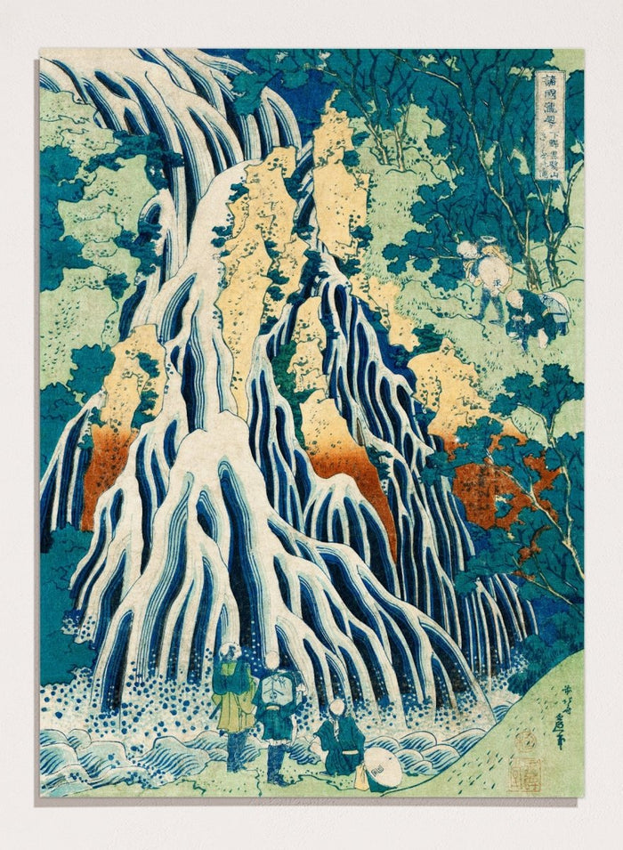 Katsushika Hokusai Kirifuri Waterfall at Kurokami Mountain Art Print_Sugar & Canvas_Katsushika Hokusai