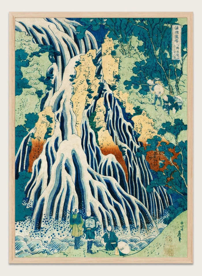 Katsushika Hokusai Kirifuri Waterfall at Kurokami Mountain Art Print_Sugar & Canvas_Katsushika Hokusai
