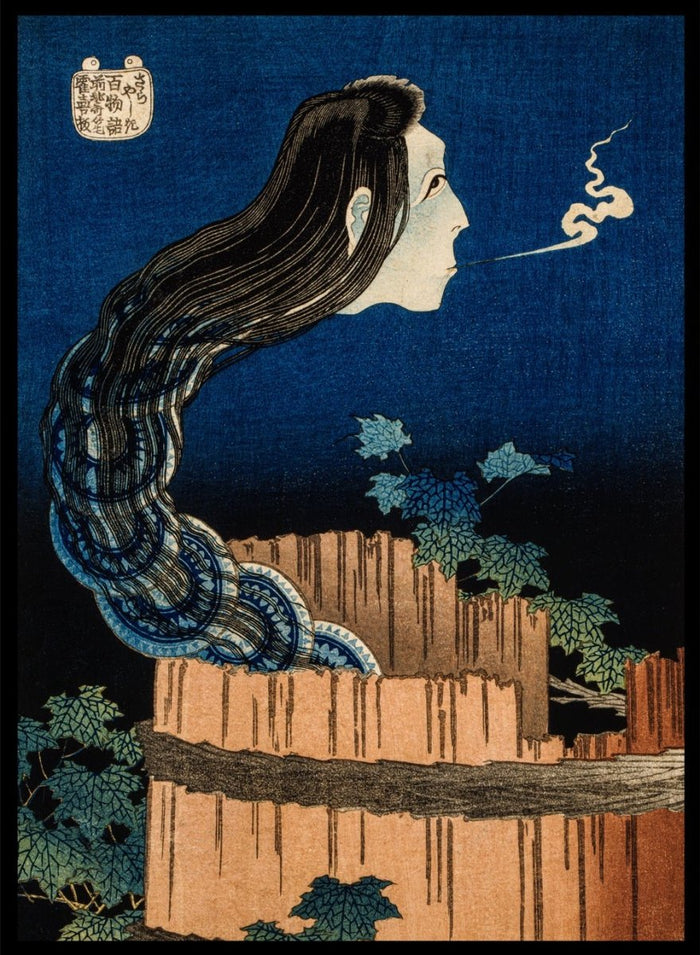 Katsushika Hokusai The Plate Mansion Ghost Okiku Art Print_Sugar & Canvas_Katsushika Hokusai