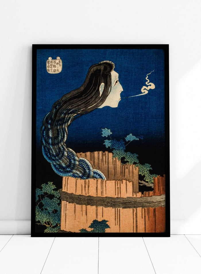 Katsushika Hokusai The Plate Mansion Ghost Okiku Art Print_Sugar & Canvas_Katsushika Hokusai