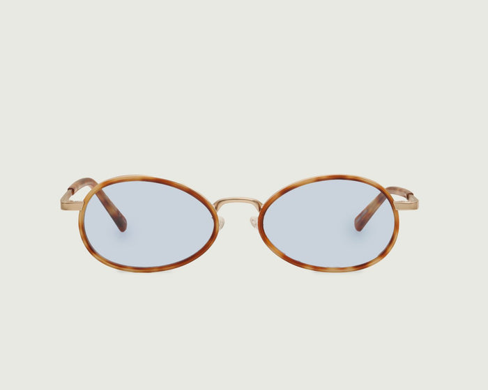 Safari Tort::Kento Sunglasses Oval tort recycled polyester front