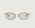 Safari Tort::Kento Sunglasses Oval tort recycled polyester front