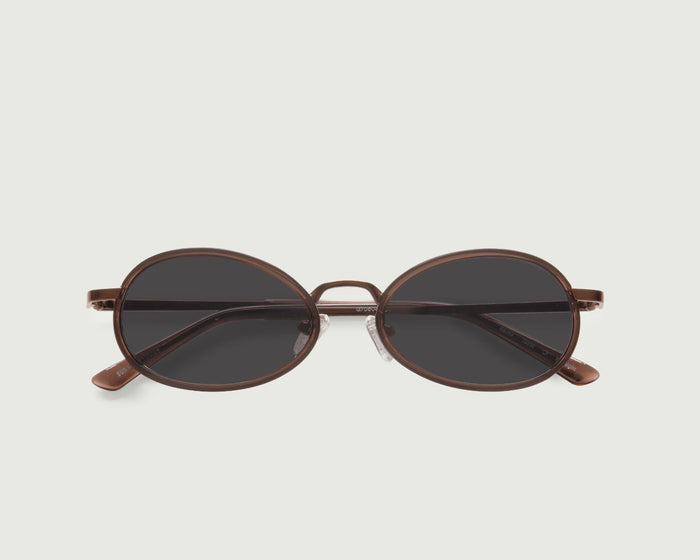 Toast::Kento Sunglasses Oval Black recycled polyester top