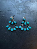 Kingman Turquoise Chandelier Earrings | 925 Sterling Silver E390