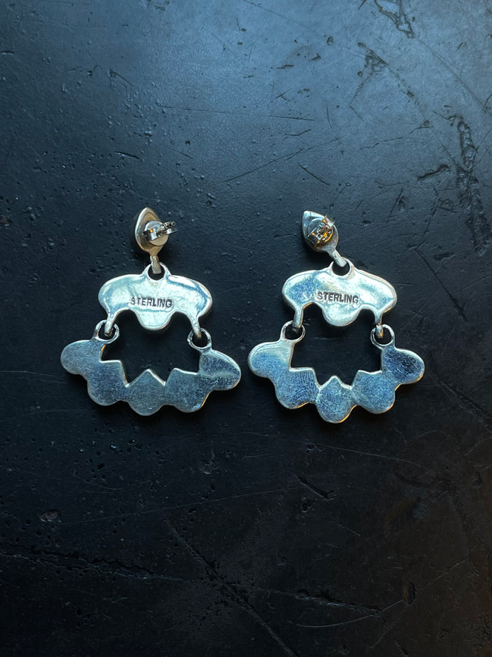 Kingman Turquoise Chandelier Earrings | 925 Sterling Silver E390
