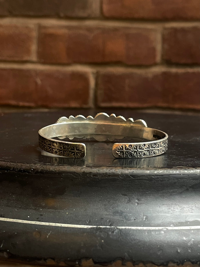 Kingman Turquoise Cuff | Five Stone Row | 925 Silver E686