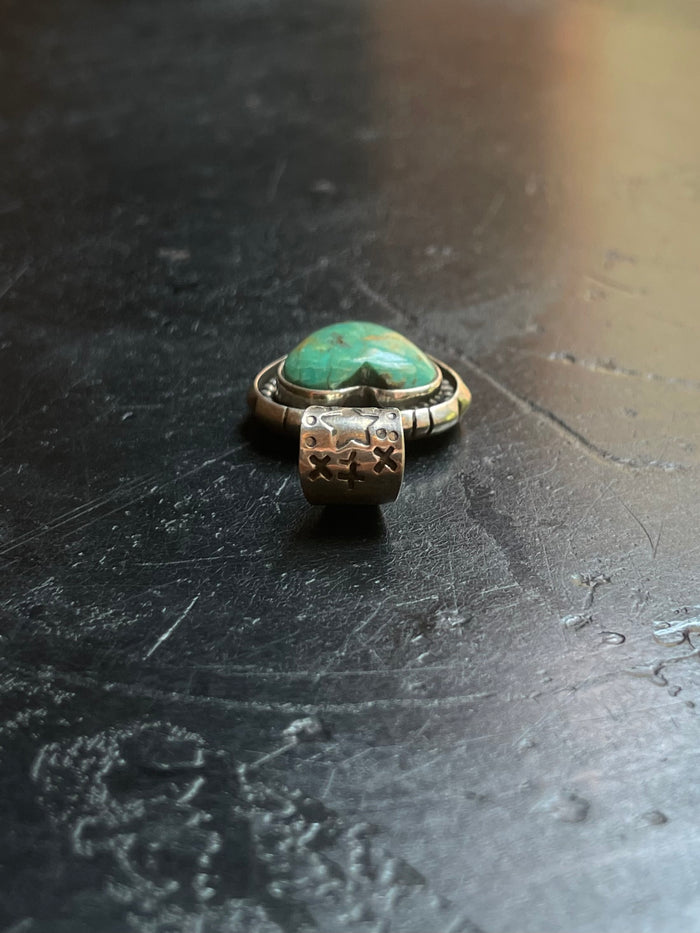 Kingman Turquoise Heart Pendant | 925 Sterling Silver G624