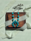 Kingman Turquoise Naja Lariat Necklace | 925 Sterling Silver G595