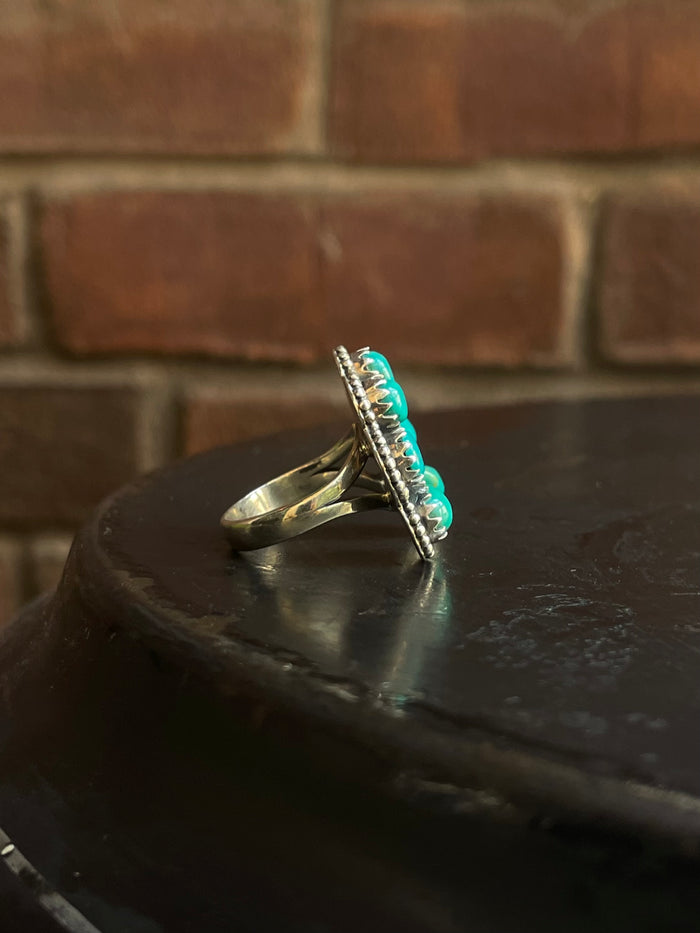 Kingman Turquoise Naja Ring Size 7 | 925 Sterling Silver G559