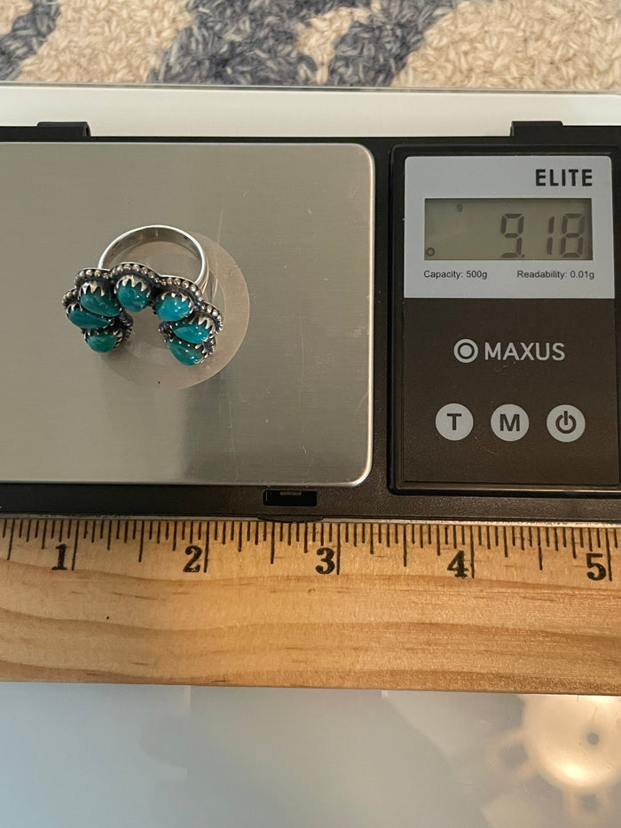Kingman Turquoise Naja Ring Size 7 | 925 Sterling Silver G559