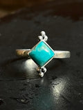 Kingman Turquoise Ring Size 6 | 925 Sterling Silver E743
