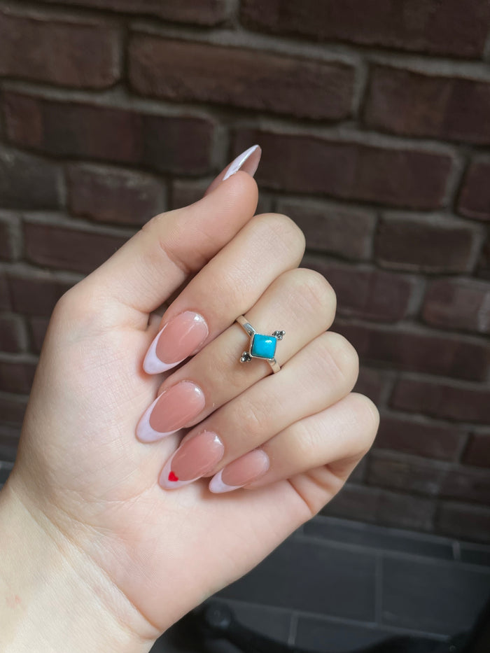 Kingman Turquoise Ring Size 7 | 925 Sterling Silver E738