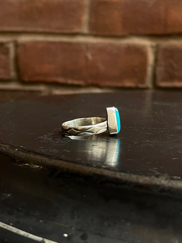 Kingman Turquoise Ring Size 8.5 | 925 Sterling Silver E741